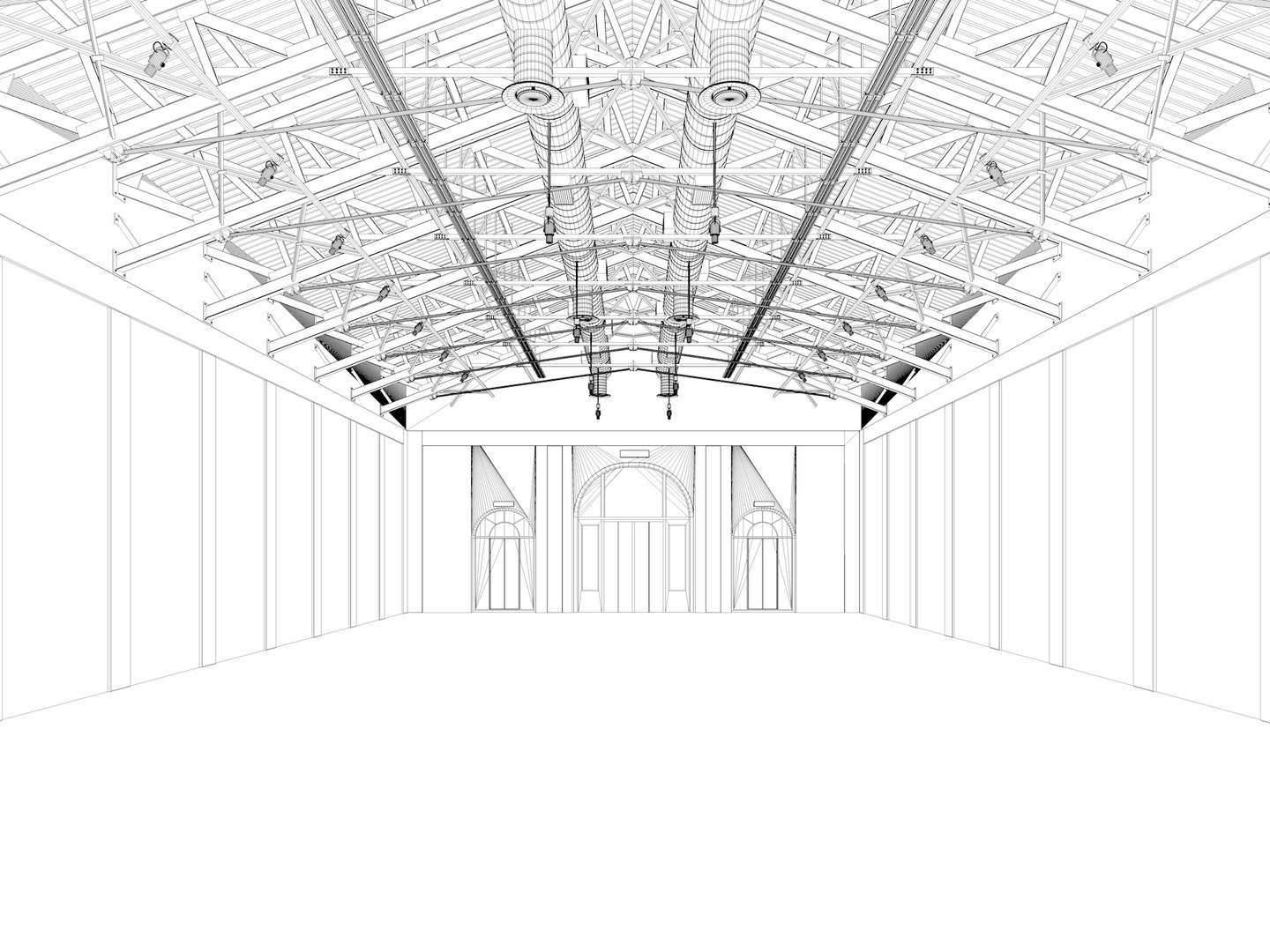 3D Model Exhibition Hall Interior 15 - TurboSquid 2077335