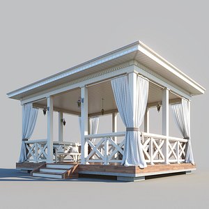 wooden arbor 3D model