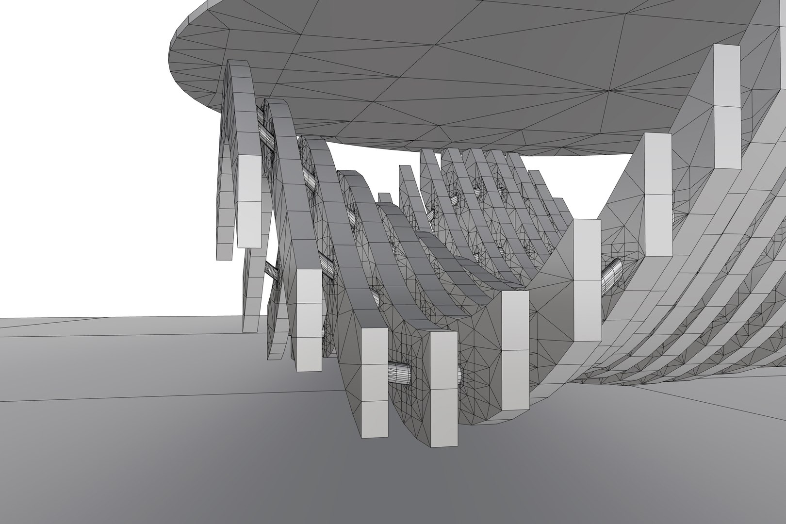 Parametric Wavy Modern Table Model - TurboSquid 2034220