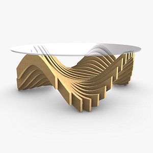 Parametric Wavy Modern Table model