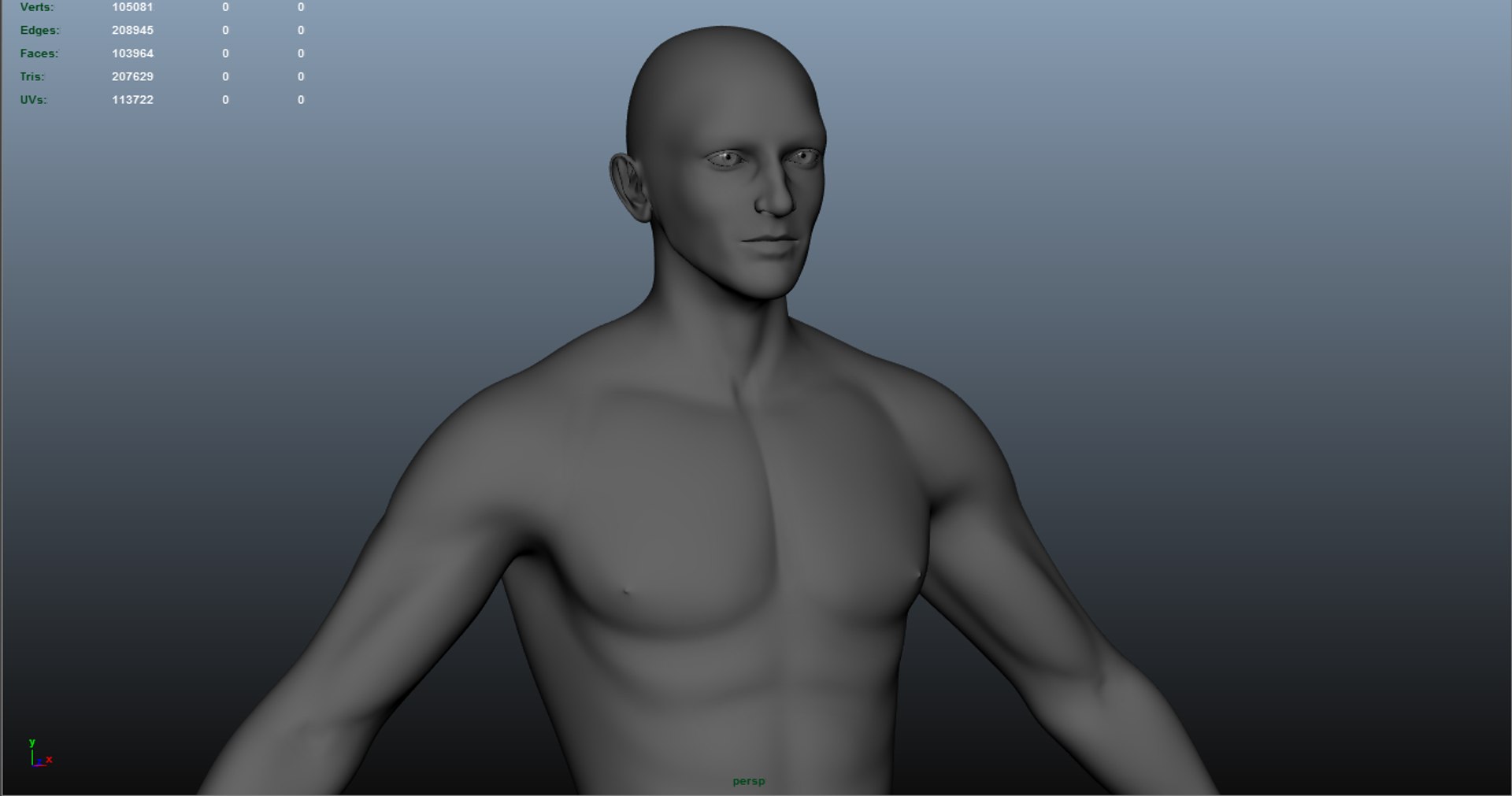 Realistic Male Body Base 3D Model - TurboSquid 1194824