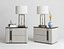 New Chinese Style Bedside Cabinet and Lamp Set