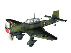 stuka dive bomber c4d