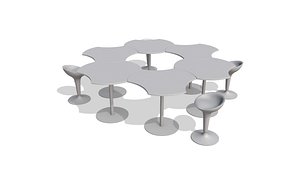 work station 3D model