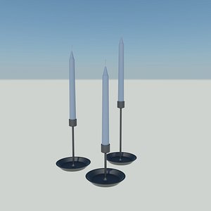 3D candlesticks candle model