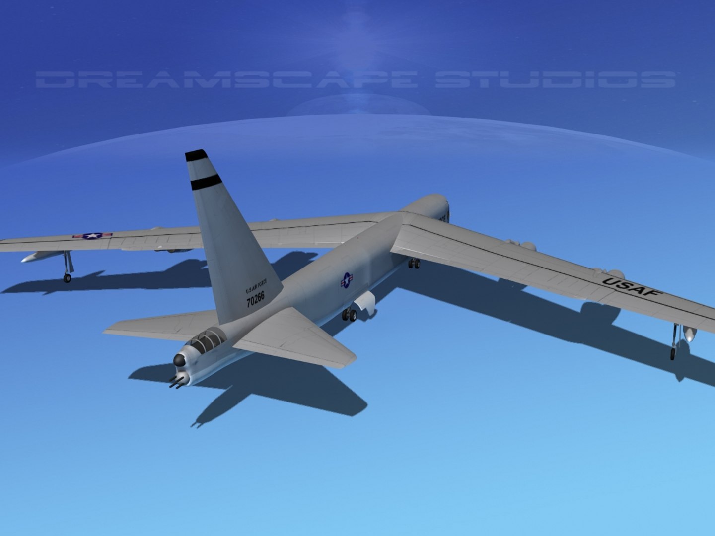 3d Model Stratofortress Boeing B-52 Bomber