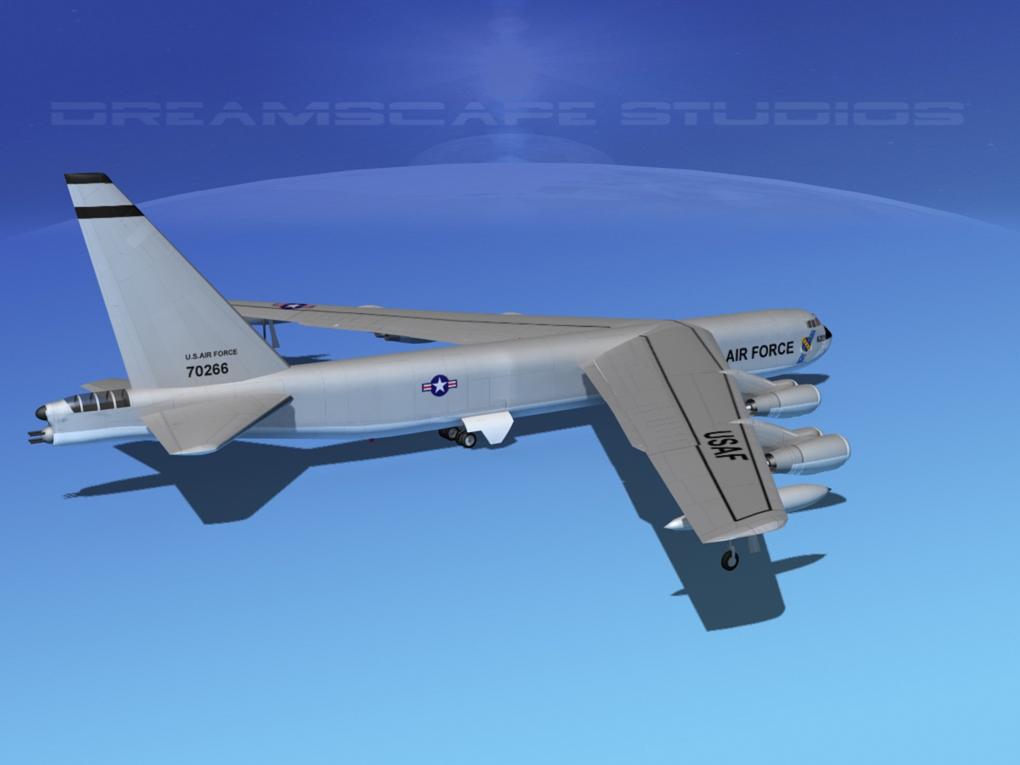 3d Model Stratofortress Boeing B-52 Bomber