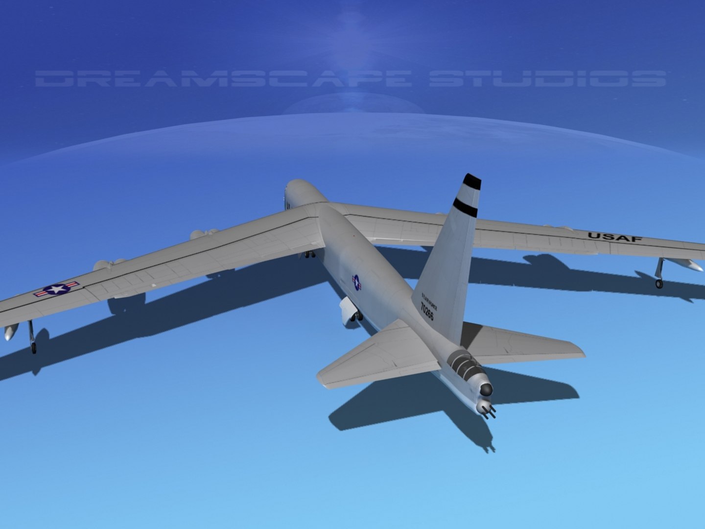 3d Model Stratofortress Boeing B-52 Bomber