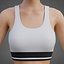 Sportliches Tennis-Outfit in Schwarz-Weiß – Sport-BH-Top mit Faltenminirock
