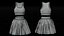 Sportliches Tennis-Outfit in Schwarz-Weiß – Sport-BH-Top mit Faltenminirock