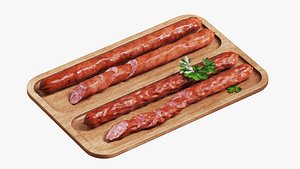 Set of hunting sausages 3D model