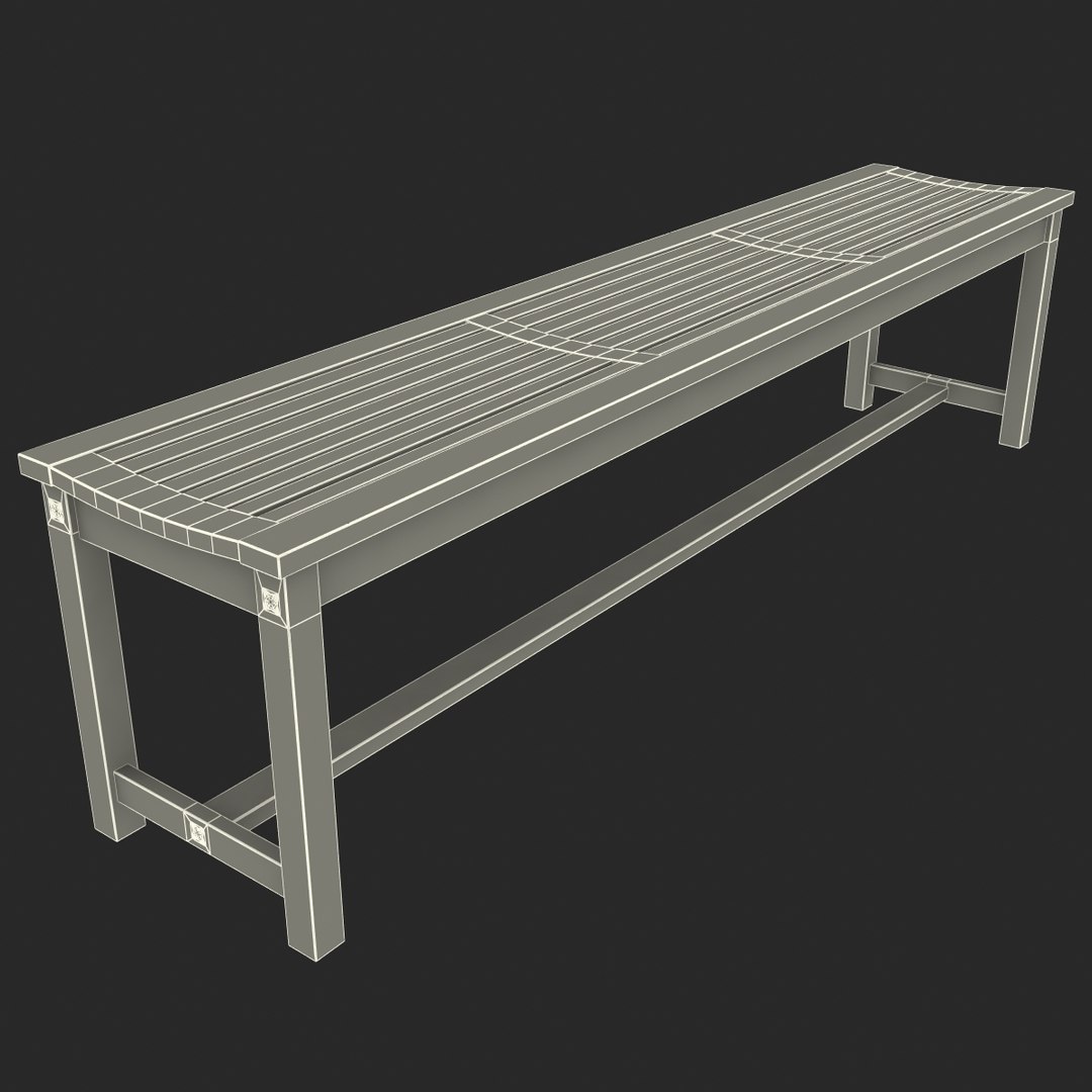 3d Model Of Strathwood Blakely Bench