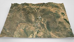 3D Village Fordo Iran model