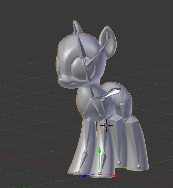 3D base earth pony