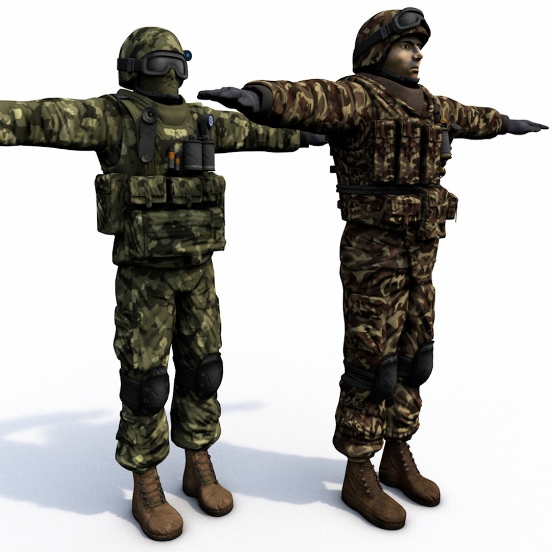Soldier Man Military 3d Model
