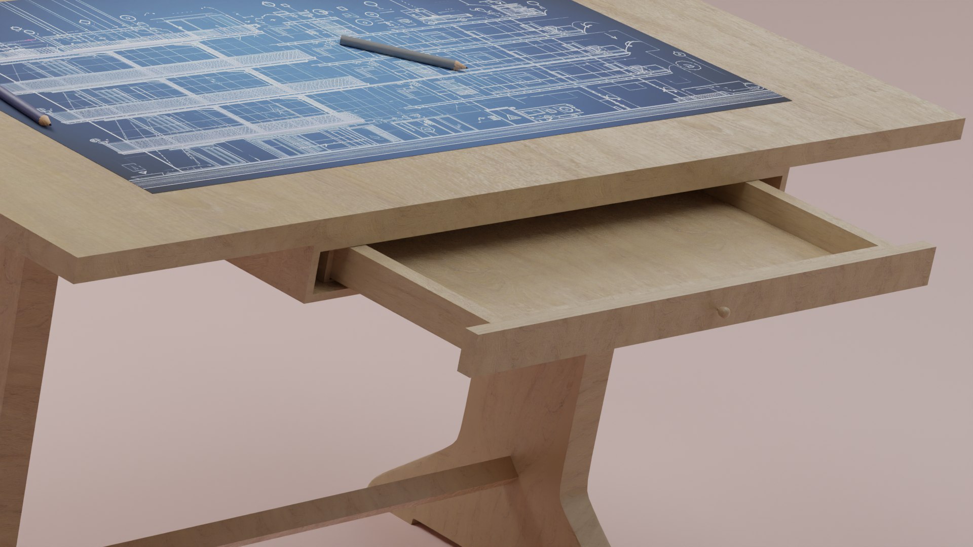 Engineer Desk Adjustable 3D - TurboSquid 2253742