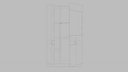Low poly Cabinet with glass