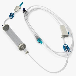 3D model Medical Device Burette Infusion Set
