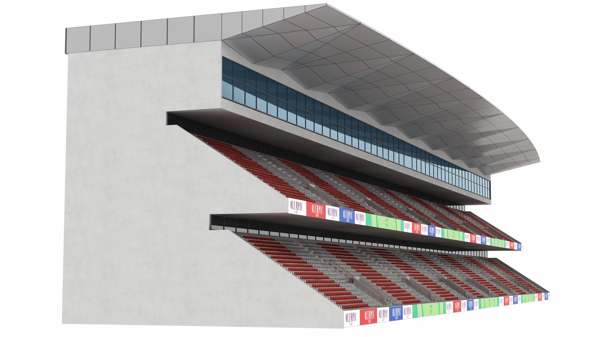 Stadium Tribune Model - TurboSquid 2269144