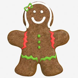 3D gingerbread man ginger