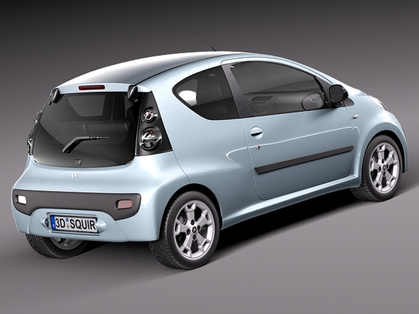 Japan Citroen 3door C1 3d Model