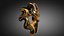 Vintage Worn Metal Face Mask