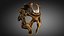 Vintage Worn Metal Face Mask