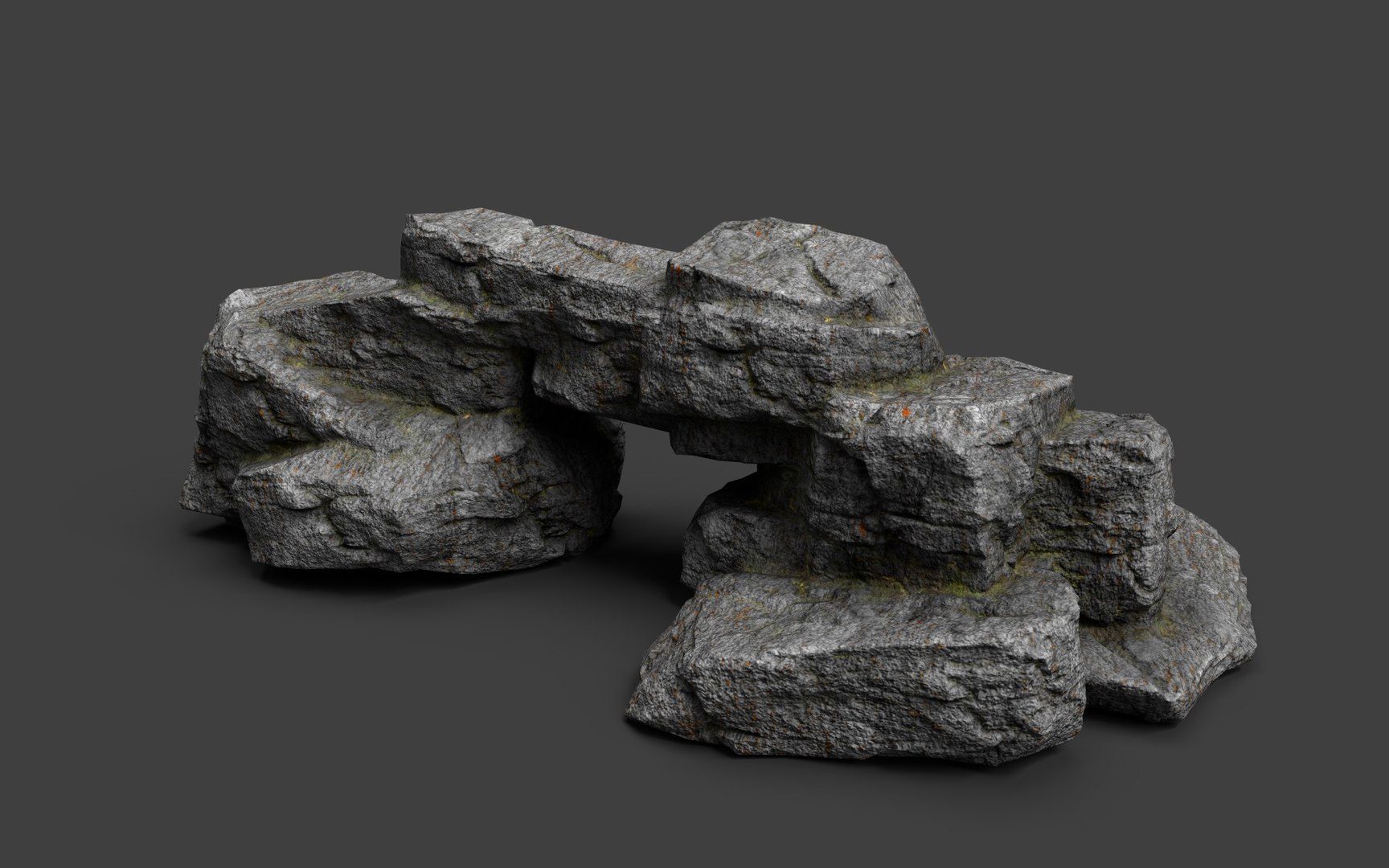 3d Rock Cliff Model - Turbosquid 1621006