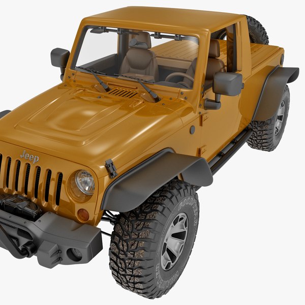 jeep wrangler moab pickup 3d model