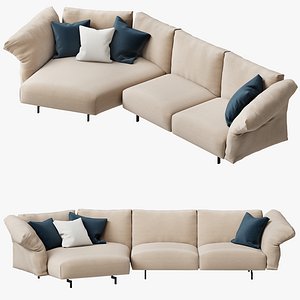 3D B and B Italia DAMBO SOFA