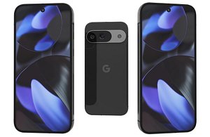 Google Pixel 9 Obsidian Low Poly