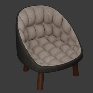 3D Modern Cozy Armchair