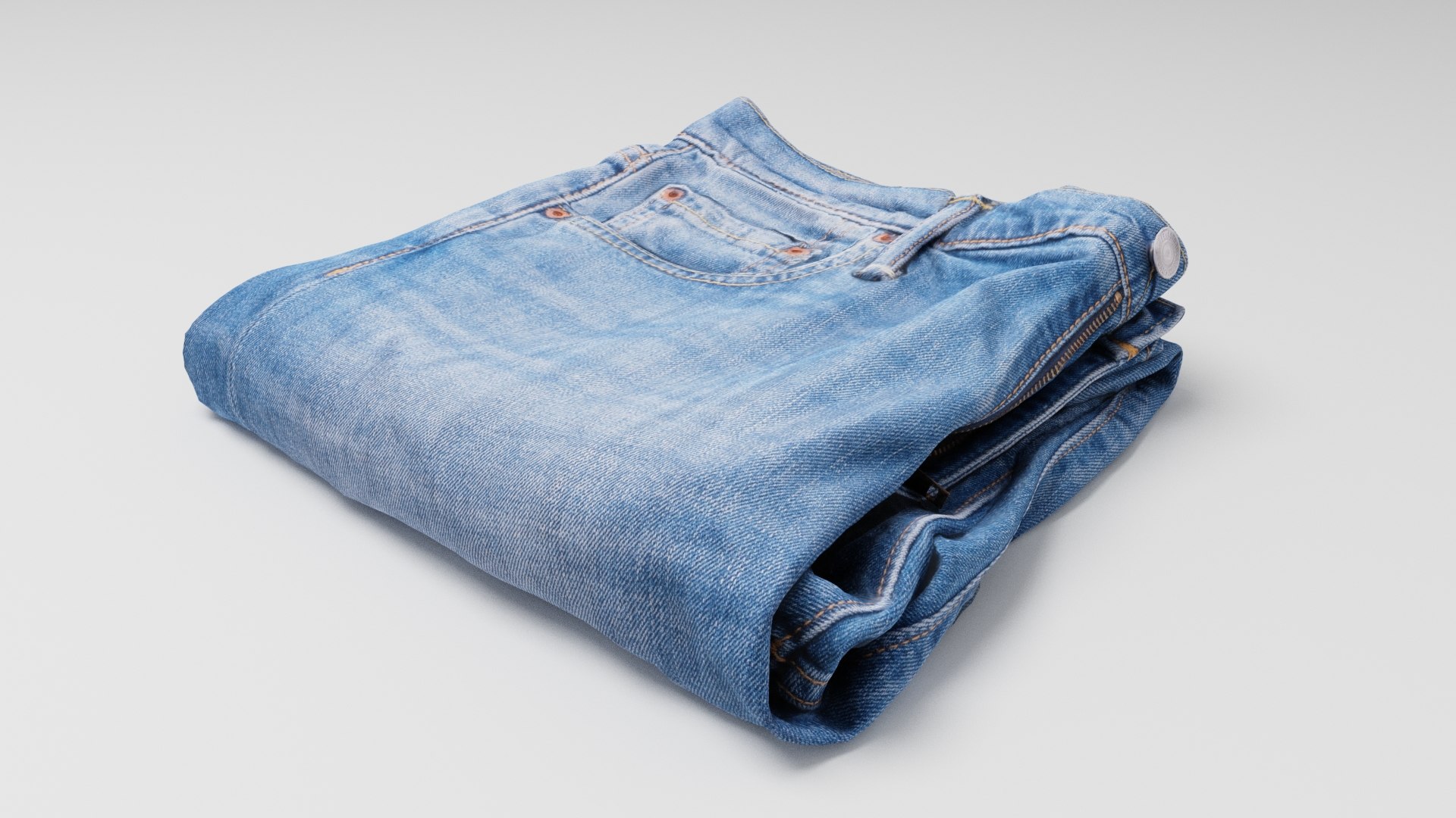 Politiek specificeren Voorgevoel 3D pair of folded blue jeans for wardrobe - TurboSquid 1866703