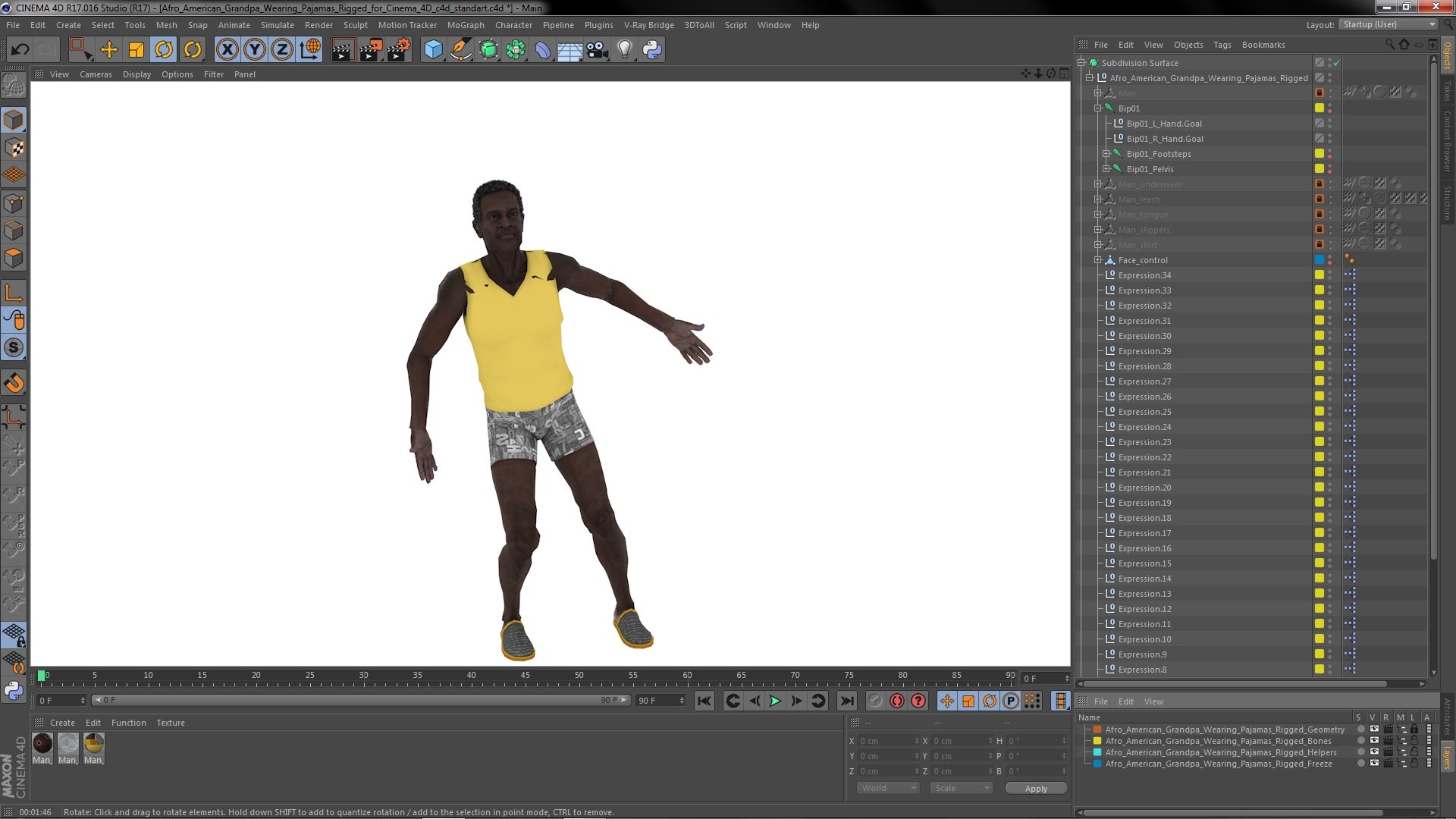 3D Afro American Grandpa Wearing Pajamas Rigged for Cinema 4D https://p.turbosquid.com/ts-thumb/x5/eJYids/aE/afroamericangrandpawearingpajamasriggedforcinema4dc4dmodel040/jpg/1674854569/1920x1080/fit_q87/88f48c88458869d1ee3118a81fecc2b765e33d7c/afroamericangrandpawearingpajamasriggedforcinema4dc4dmodel040.jpg