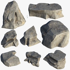 3D model Mountain Rock Pack 02