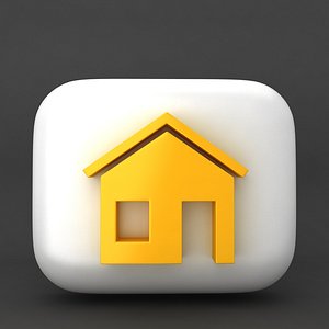 web icon home 3d model