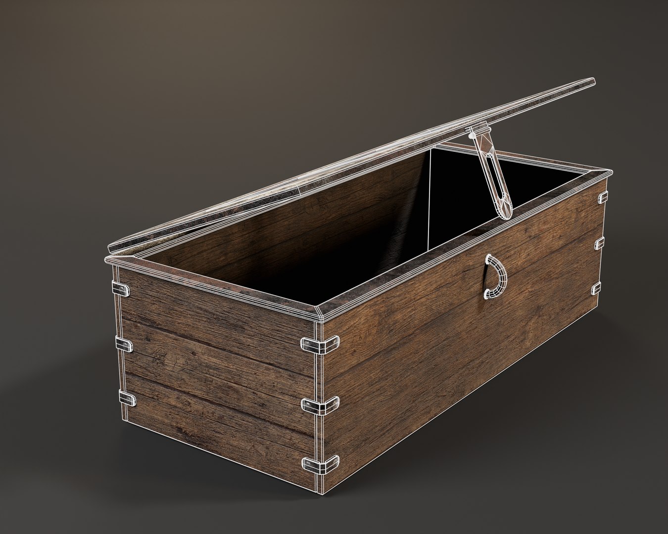 Old Wooden Chest 3D Model - TurboSquid 2355683
