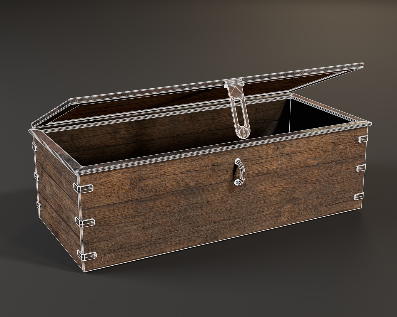 Old Wooden Chest 3D Model - TurboSquid 2355683