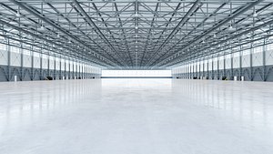 interior hangar 3D model