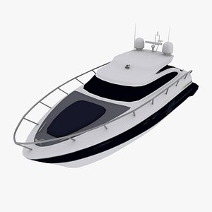 simple yacht 3d model