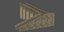 Ancient structure arch stairs model