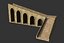 Ancient structure arch stairs model