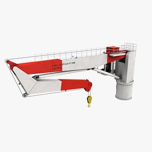 nieborg ship deck crane port 3D model