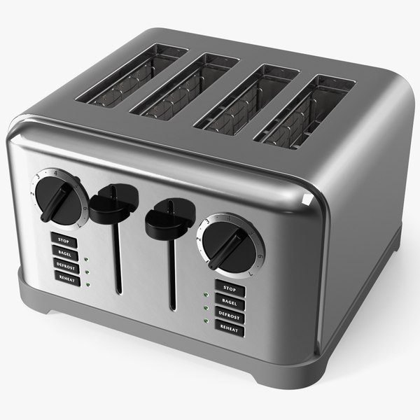 modelo 3d Toaster 4 Slice TurboSquid 2031276