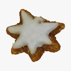 3D white chocolate star cinnamon