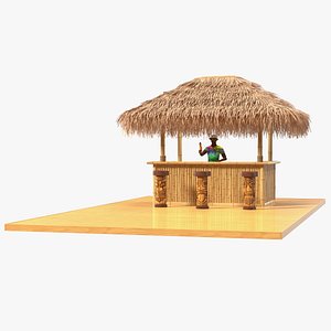 Barman at Tiki Bar