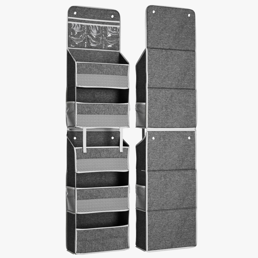 Wall Mount Hanging Organizer Storage Over The Door Bag Organizer Closet ...