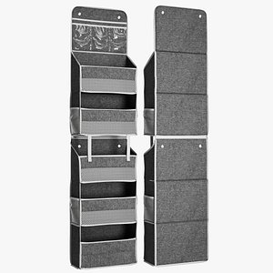 Wall Mount Hanging Organizer Storage Over The Door Bag Organizer closet 3D model