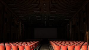3D india old cinema movie theatre model