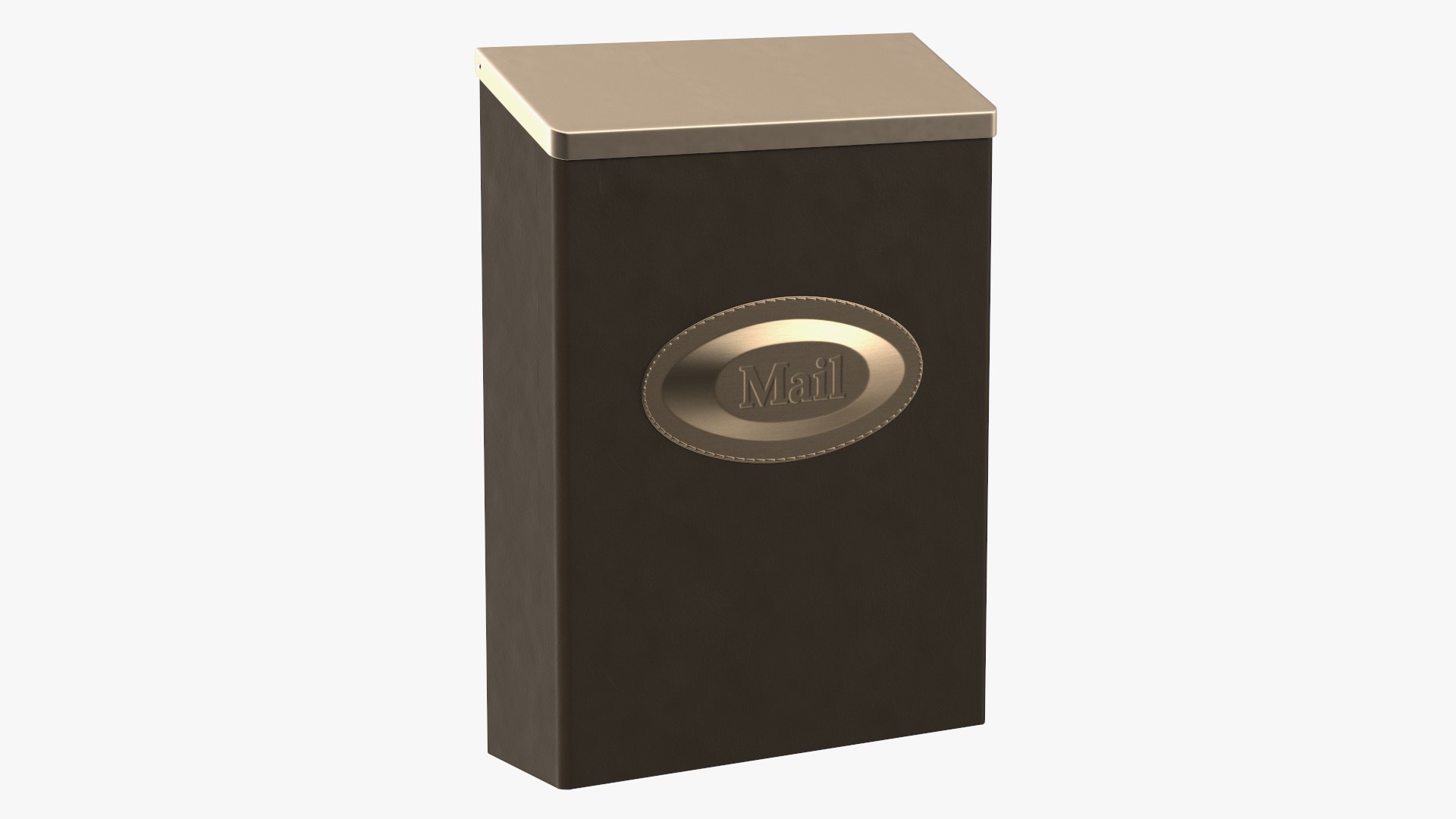 Wall Mount Locking Mailbox 3D model preview